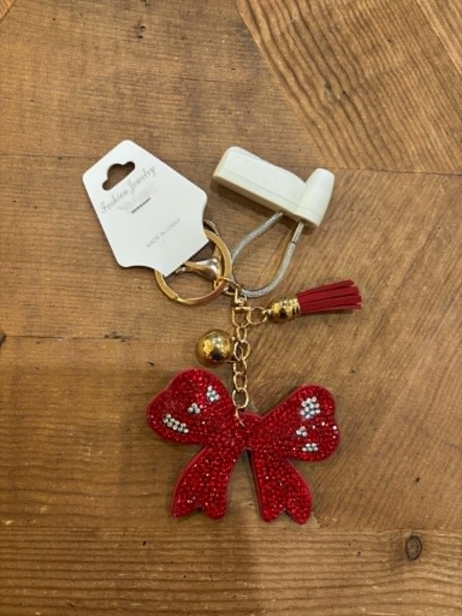 Puffy Rhinestone Keychains
