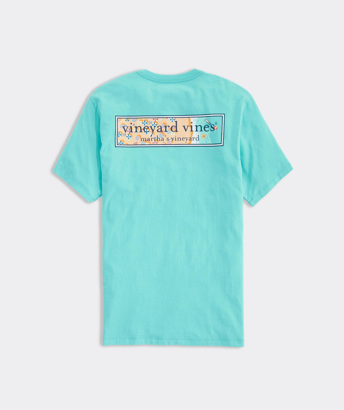 Beach Logo Box Short-Sleeve Pocket Tee