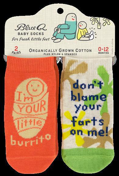 Little Burrito/Farts Baby Socks