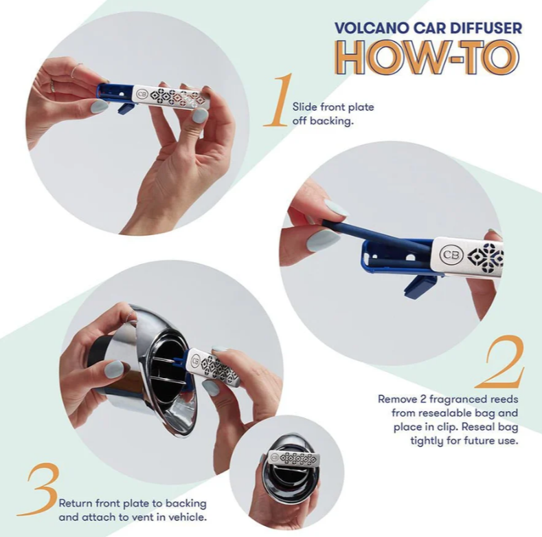 Volcano Car Diffuser Fragrance Refills