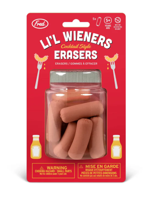 Funny Food Erasers