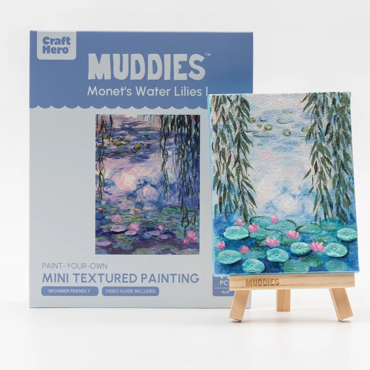 Craft Hero Muddies™ - Water Lillies I - 3D Textured Sand Art Kit