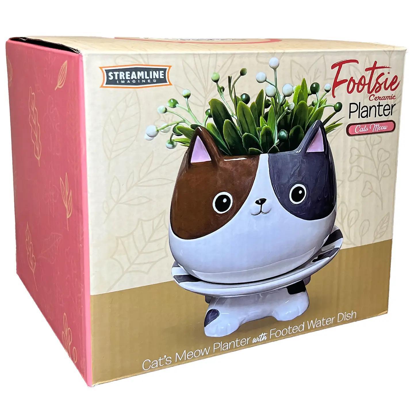 Cat's Meow Footsie Planter