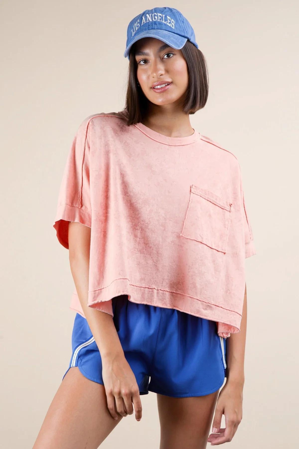 Oversized Crop Comfy Knit Top