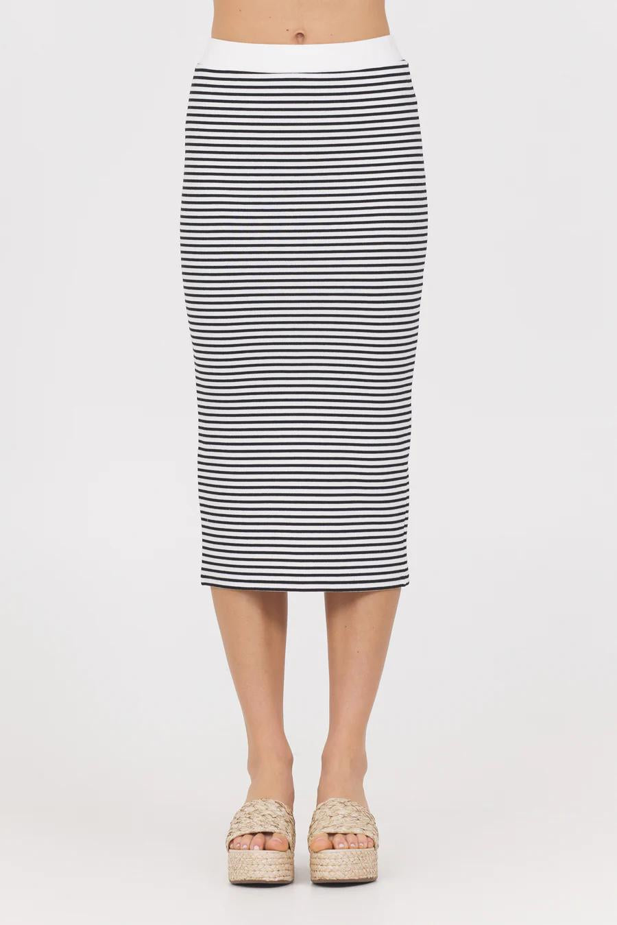 Striped Knit Skirt
