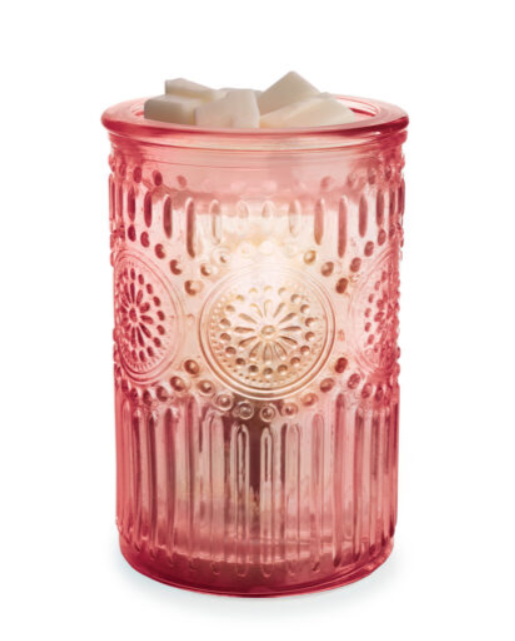 Vintage Pink Parisian Glass Fragrance Warmer
