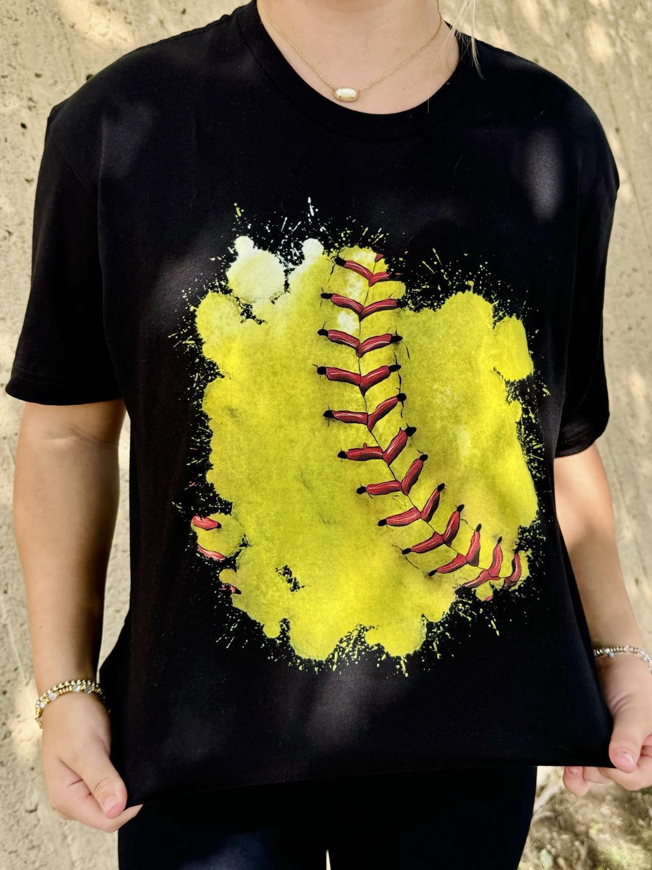 Distressed Softball Tee