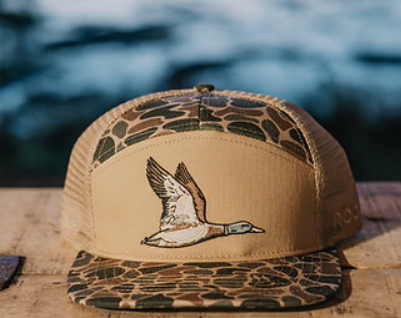 Roost 7 Panel Camo Full Color Duck Hat