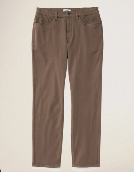 MOCHA LOUISVILLE GARMENT-DYED 5-POCKET PANT - NASHVILLE STRAIGHT