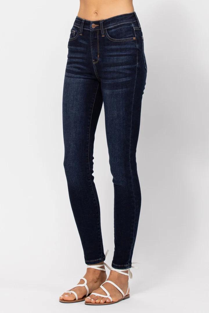 Judy Blue HW Skinny Handsand Jeans