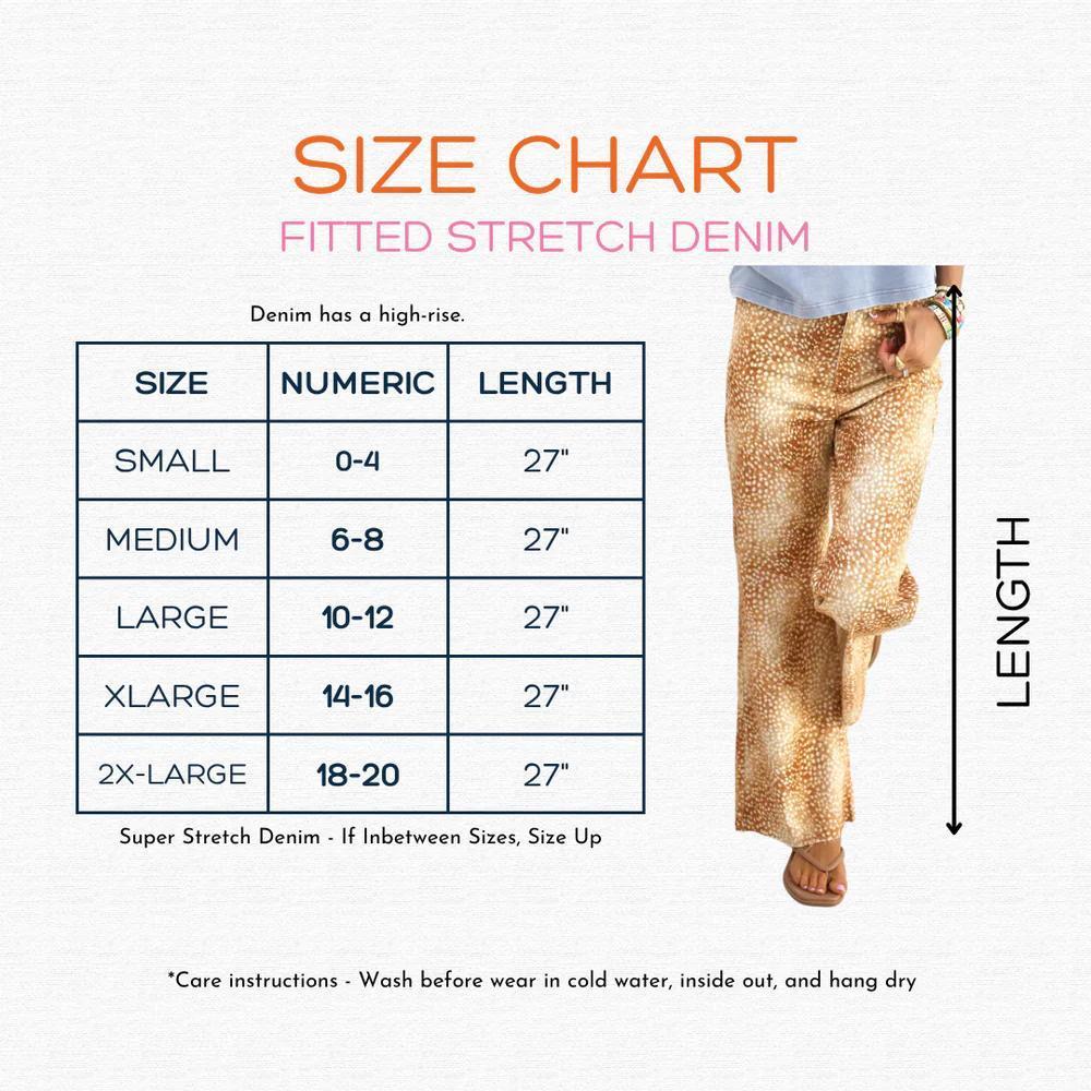 Cottoncandy Gingham Fitted Stretch Denim