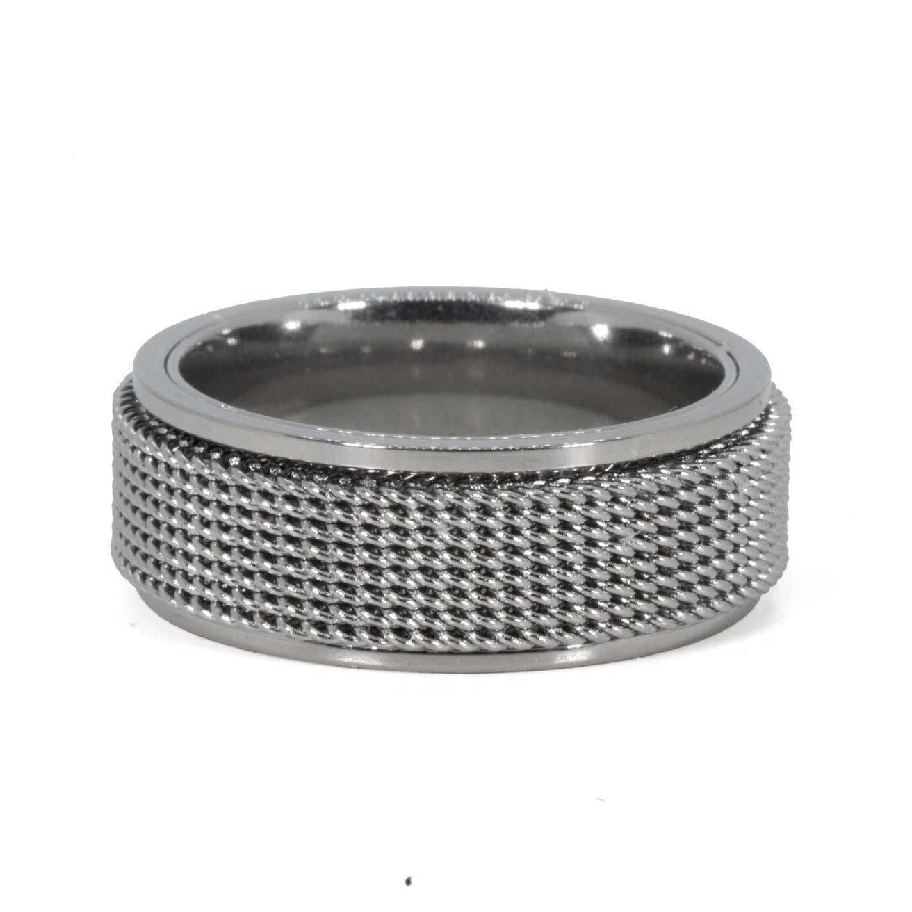 Men's Center Spinning Stainless Steel Rings