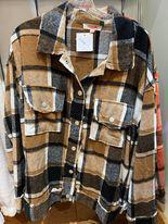 Latte Raw Edge Shacket