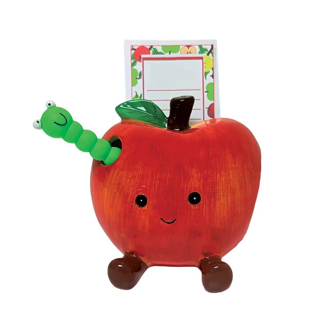 Apple Desk Set w/ Worm Pen & Pad