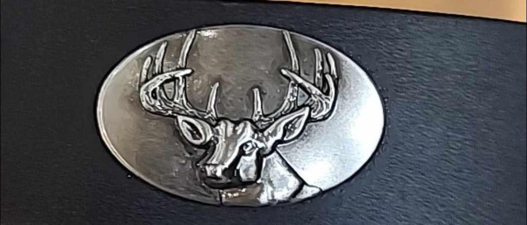 Brown Leather Buck Belt