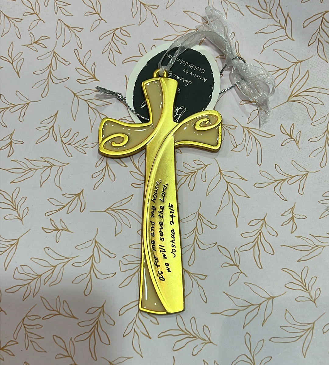 Joshua 24:15 Cross Ornament