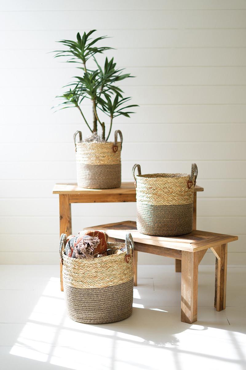 Woven Round Seagrass Basket