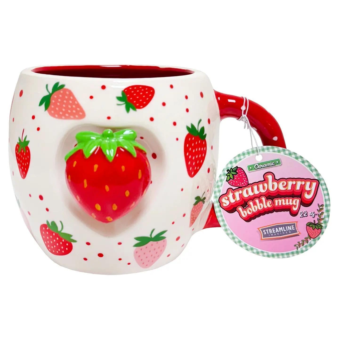 Strawberry Bobble Mugs - 22 oz