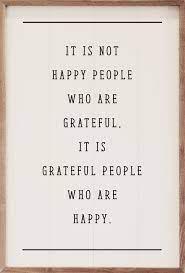Grateful People Who Are Happy