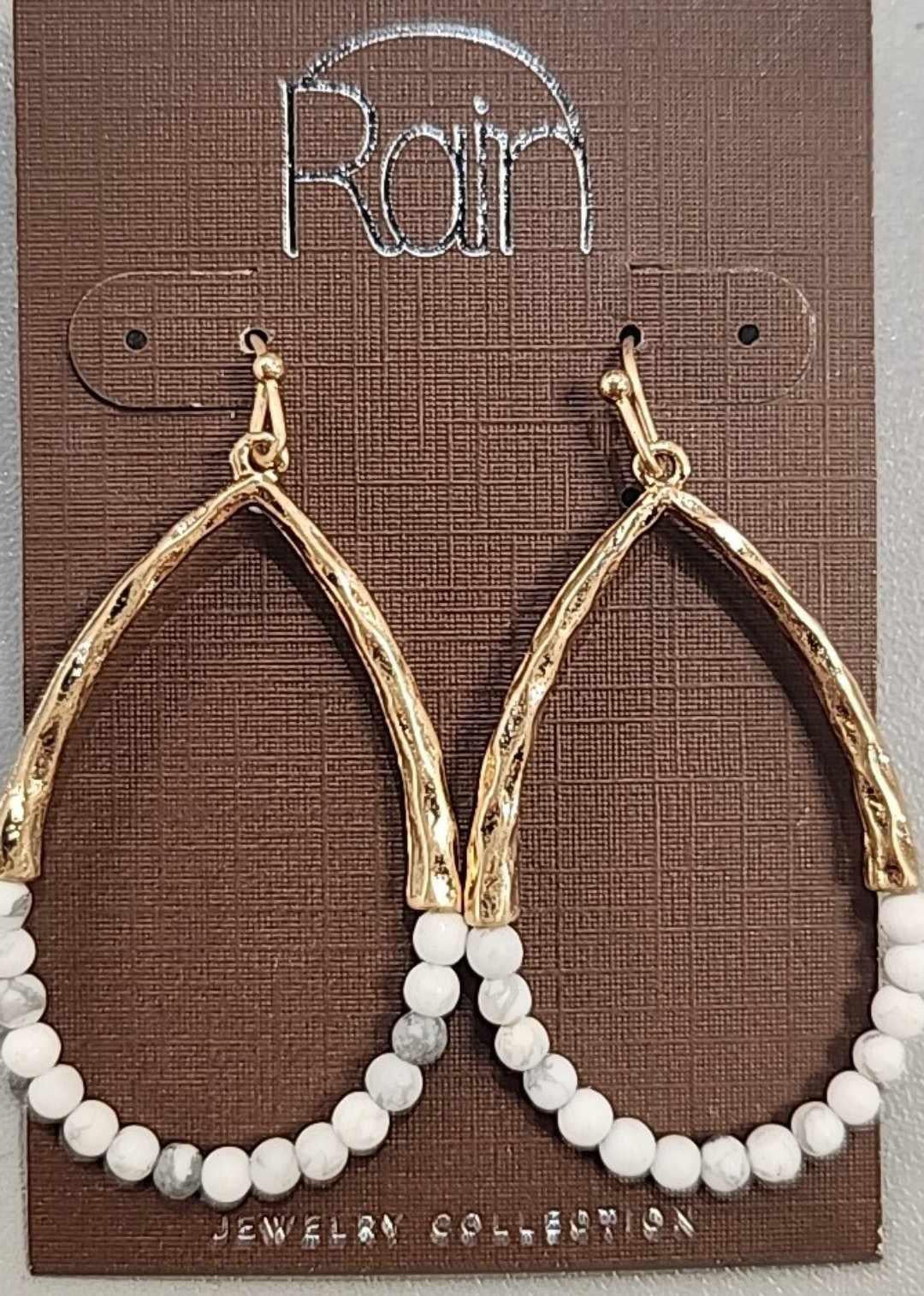 Howlite Bead Earrings