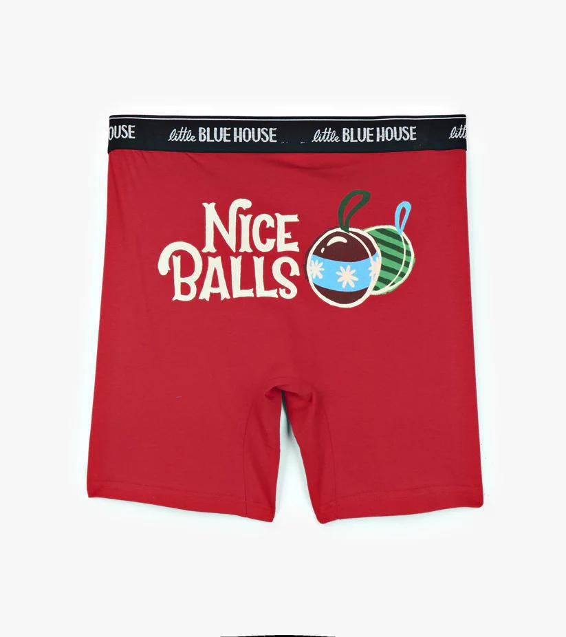 Men's Nice Balls Holiday Ornament Boxers