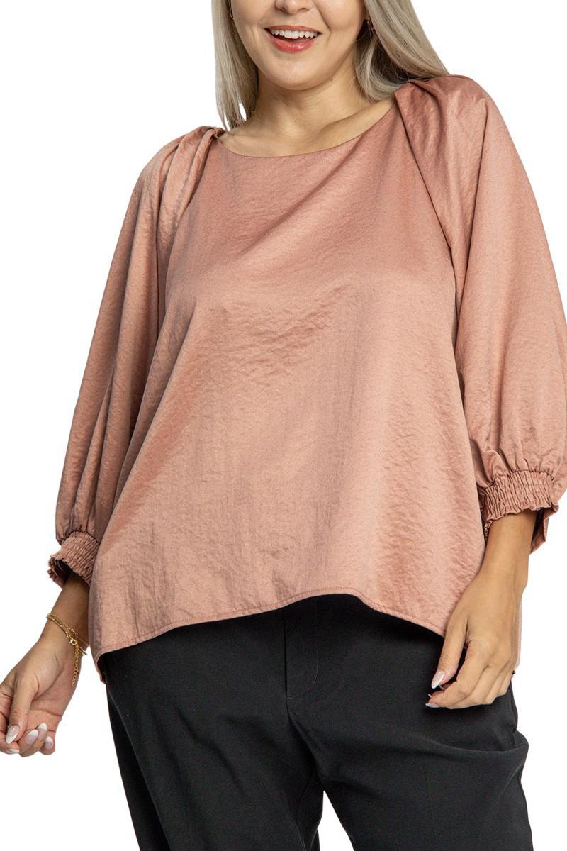 Mauve Scooped Blouse