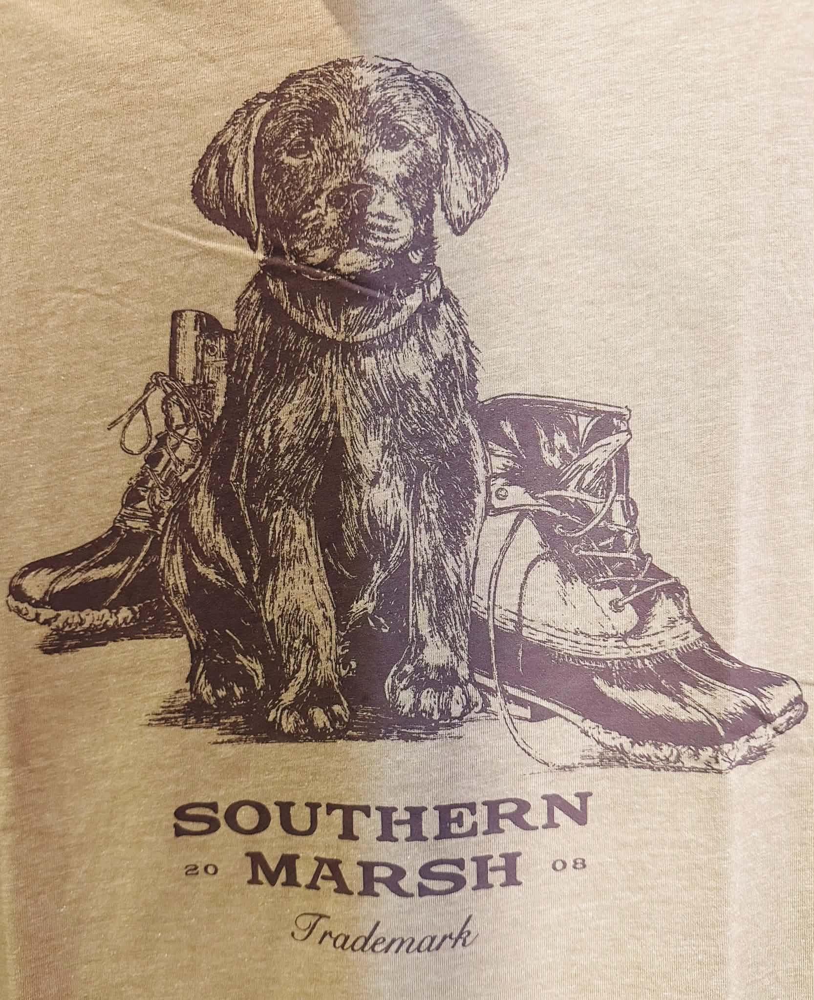 SEAWASH TEE - Pup & Boots - Brigade Olive