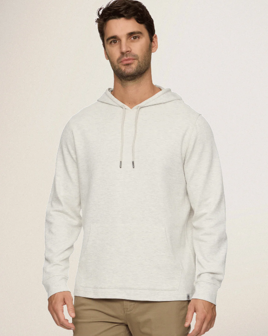 CHATSWORTH SOFT WAFFLE HOODIE - OATMEAL HEATHER
