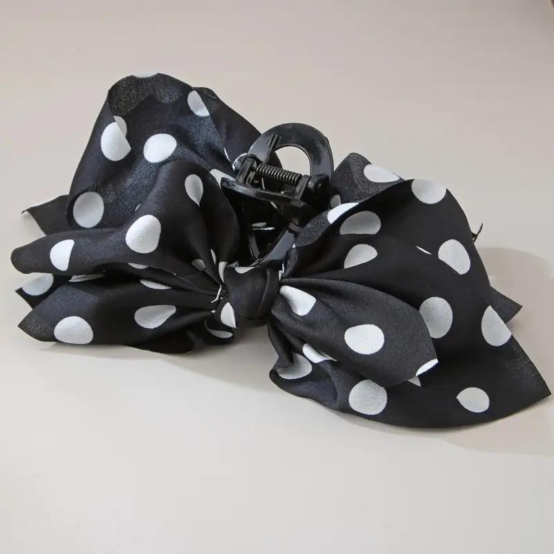 Polka Dot Boho Vintage Hair Claw Clips