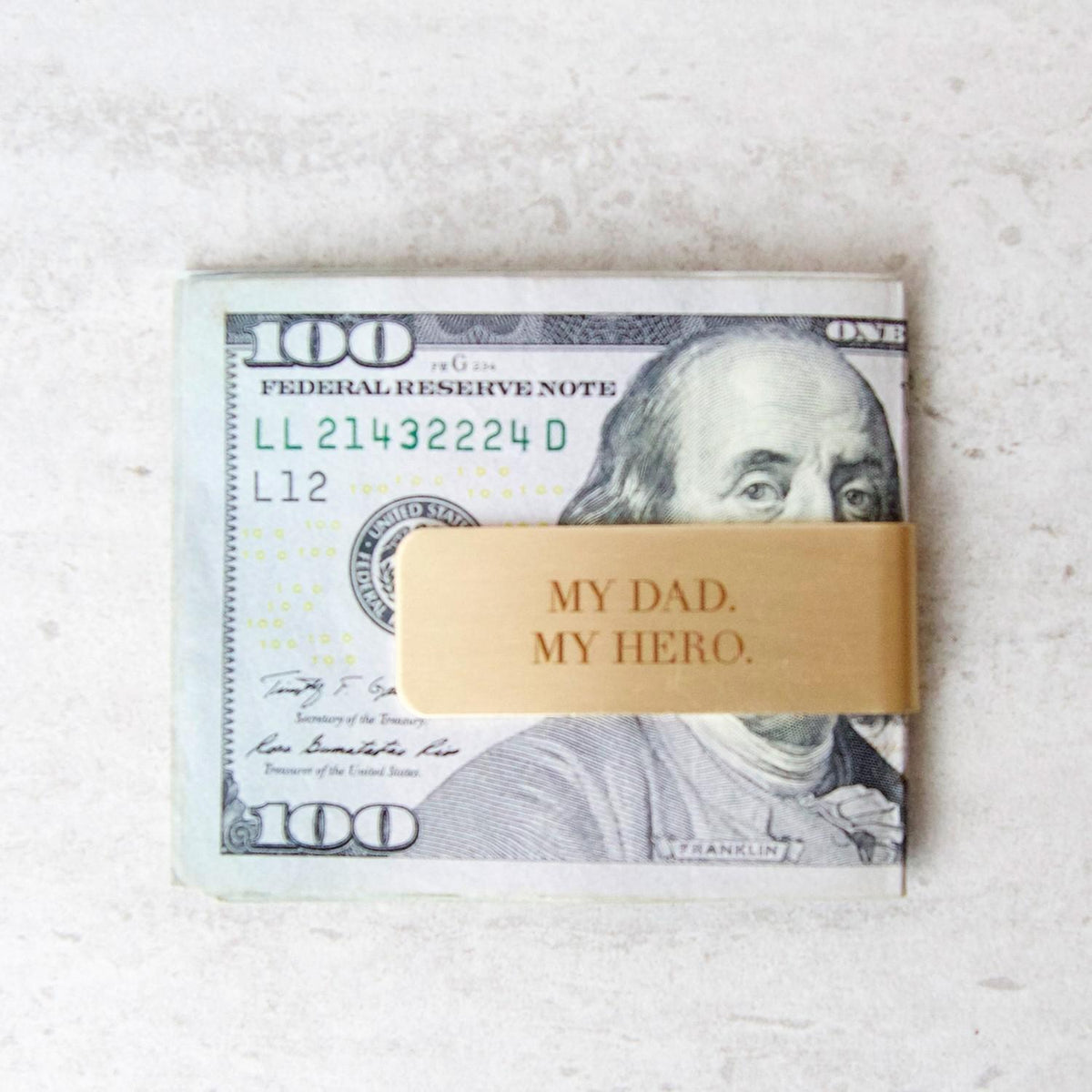My Dad My Hero Money Clip