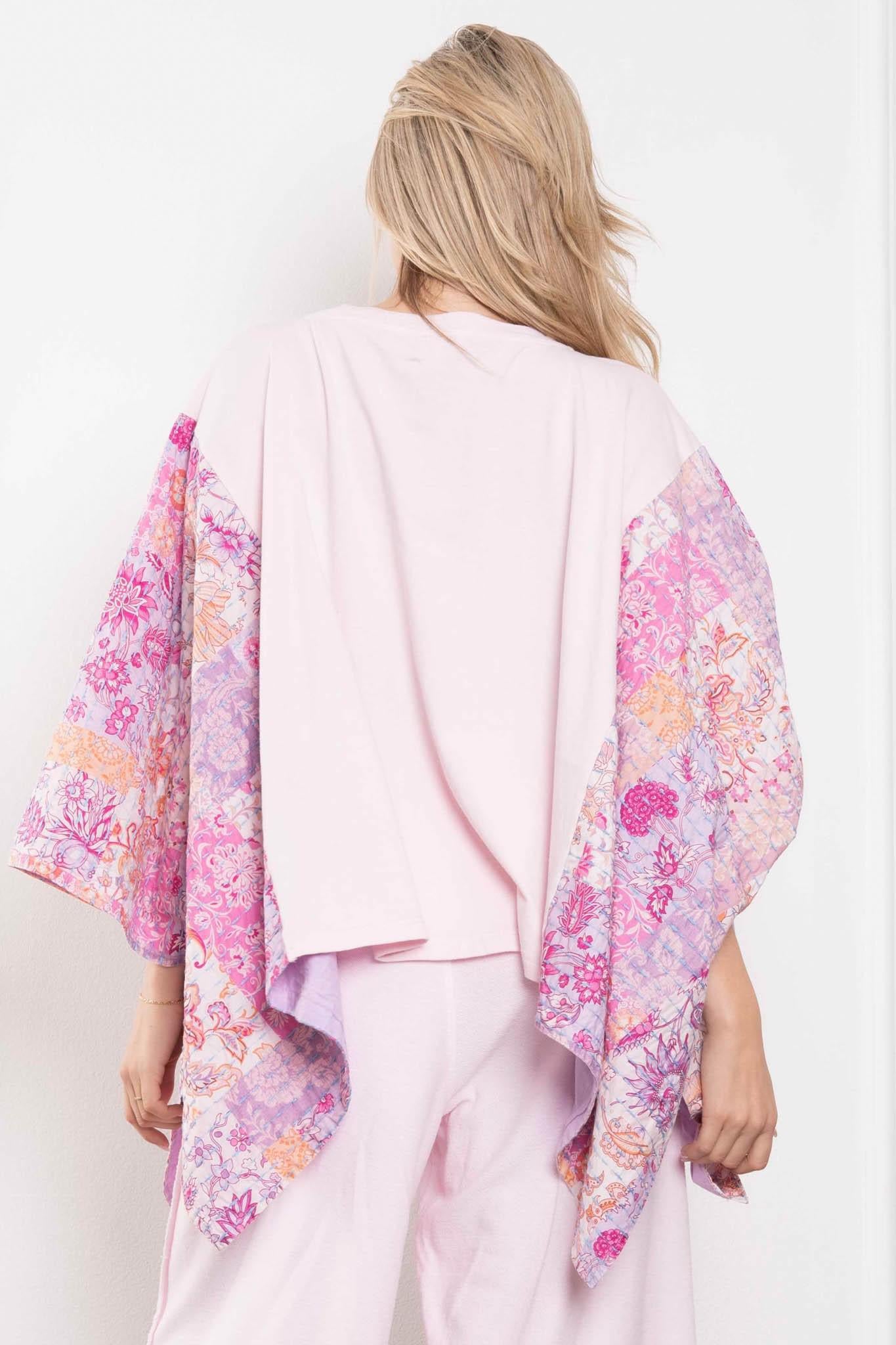 Dolly Parton Print Kantha Poncho Top