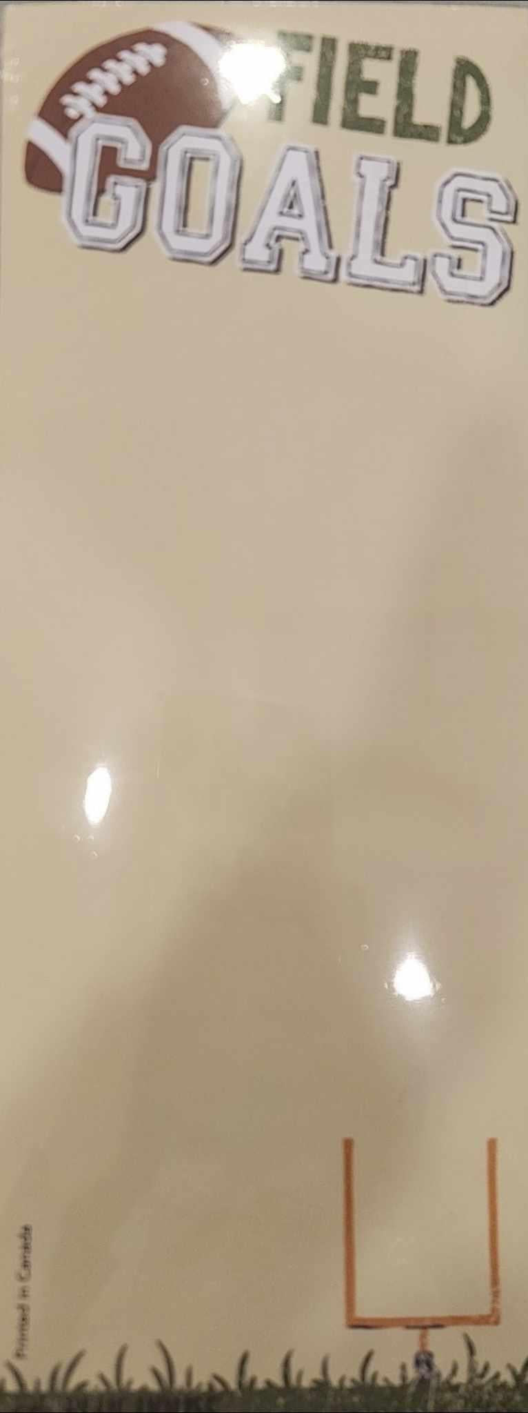 Field Goals Magnetic Notepad