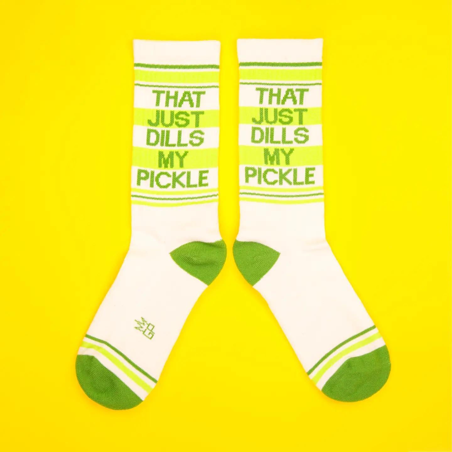 That Just Dills My Pickle Gym Crew Socks