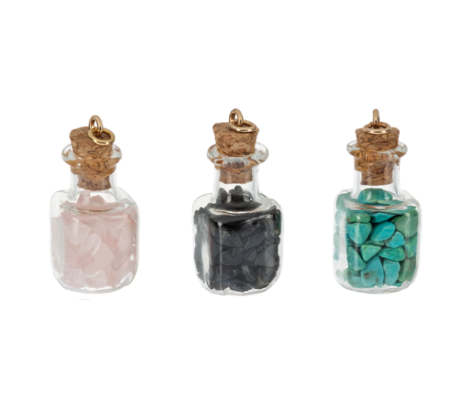 Crystal Intention Bottle Charms