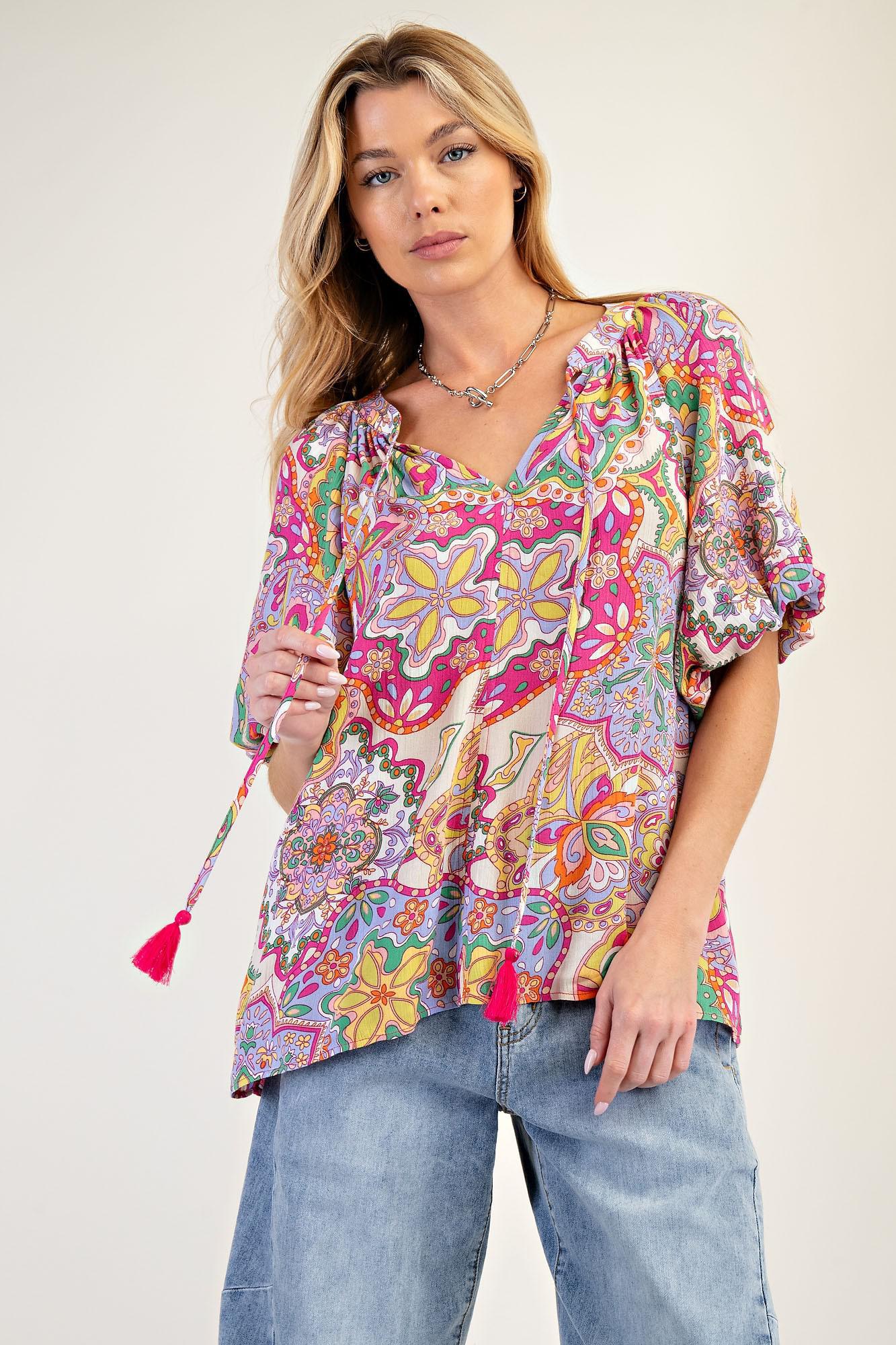 Grape Mist Rayon Tassel Top