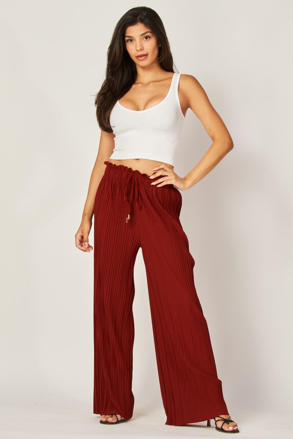 Pleated Paper Bag Pant