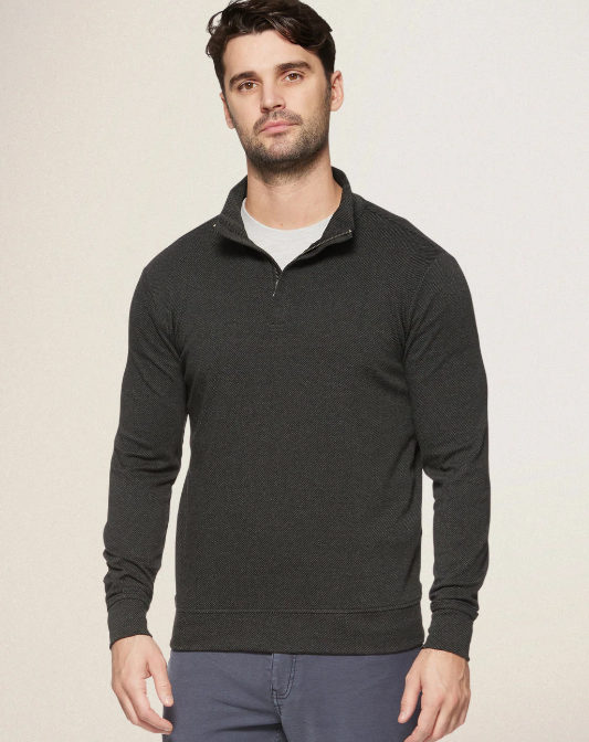 HERO STRETCH KNIT 1/4-ZIP - CHARCOAL