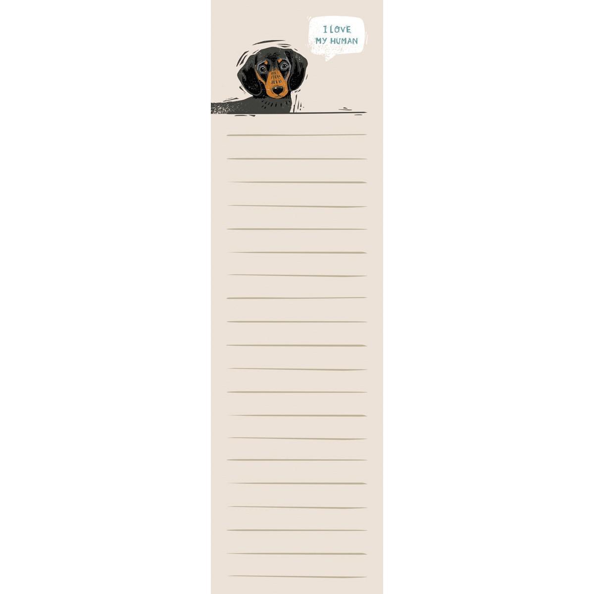 I Love My Human Note Pad