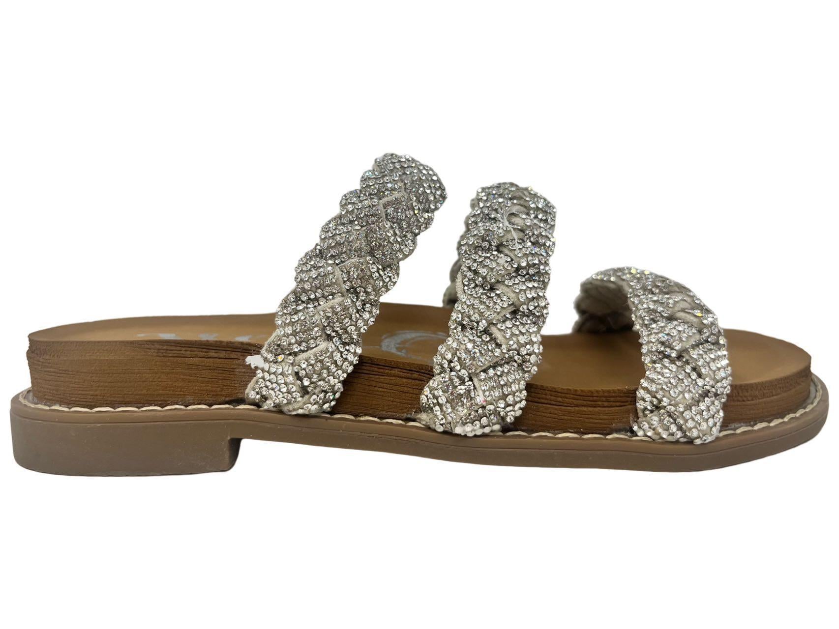 Stacia Silver Bling Sandals