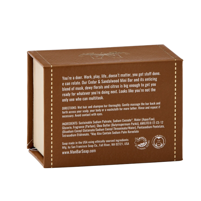 MAN BAR® MINI Hair & Body - Cedar & Sandalwood