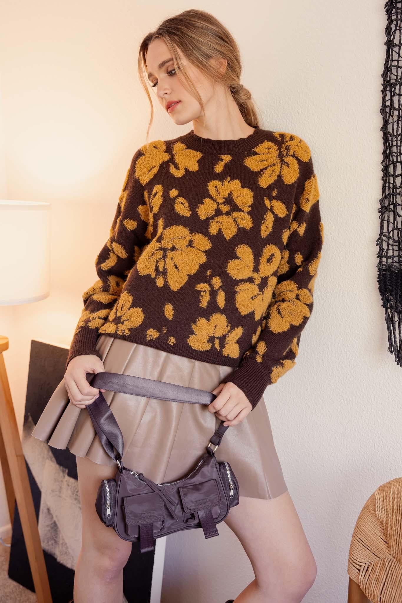 Floral Terry Knit