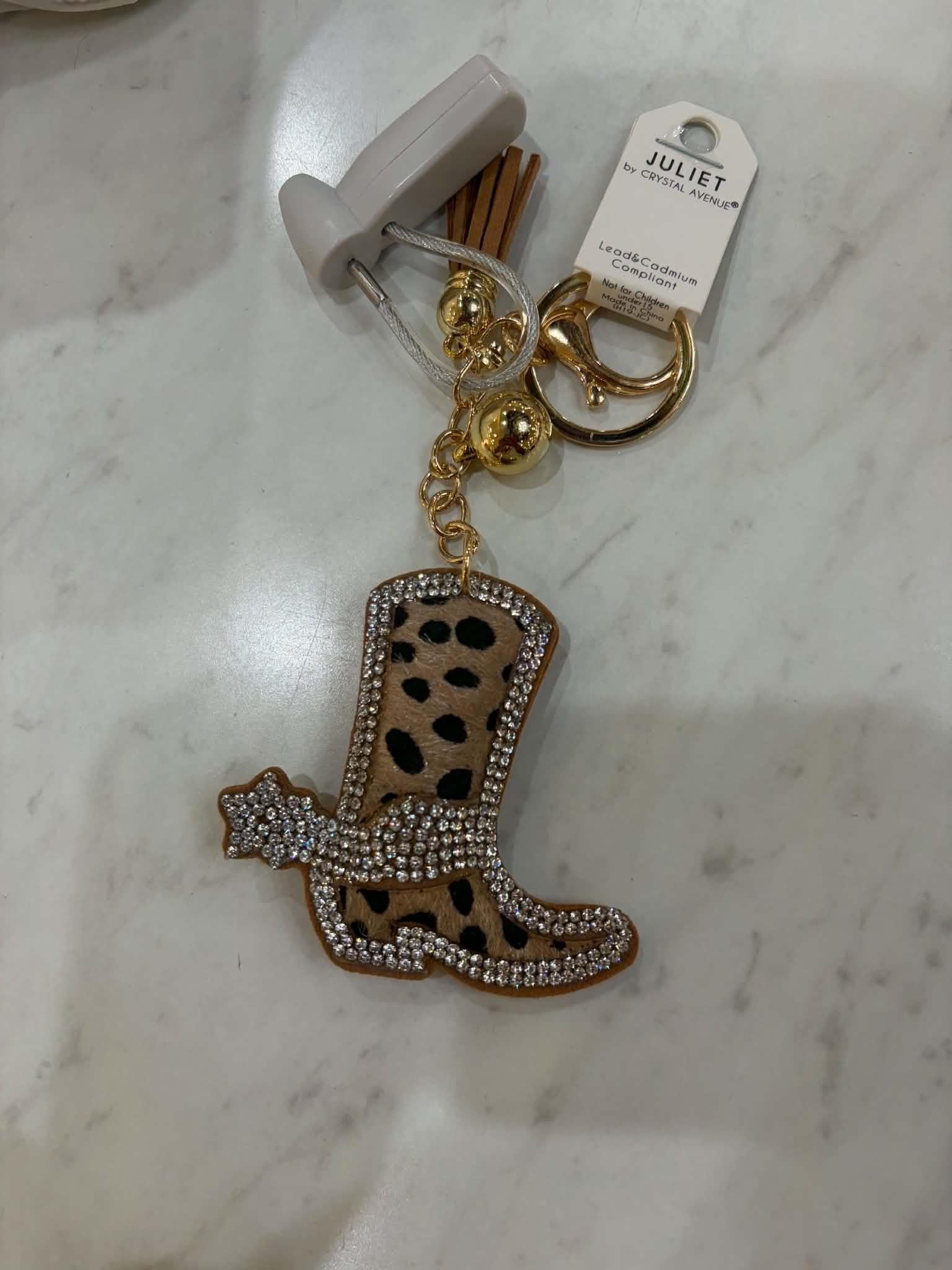 Puffy Rhinestone Keychains