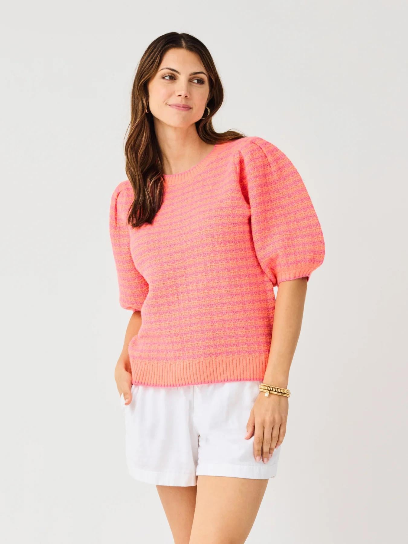Abigail Sweater | Coral Pink