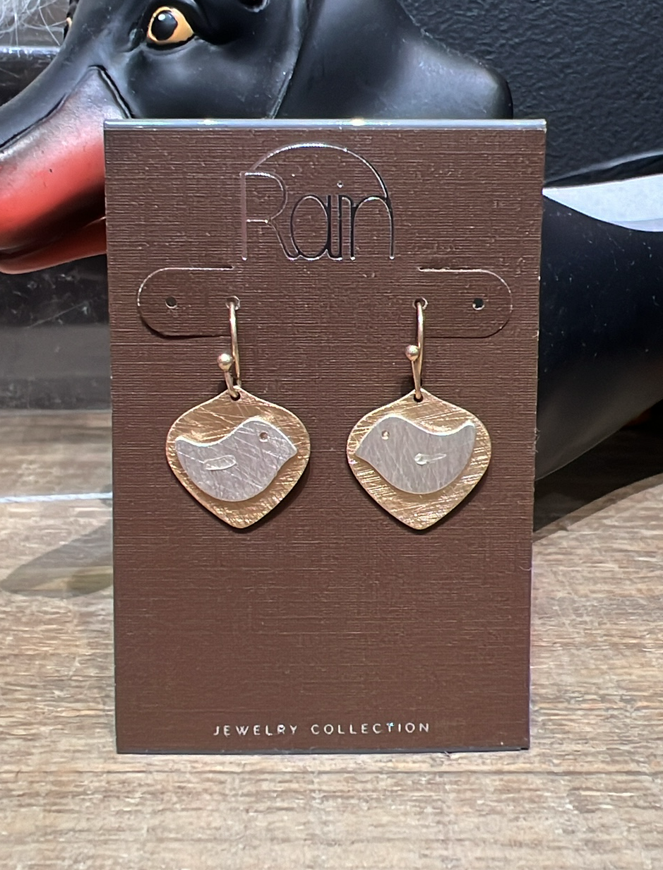 Dove Bird Layered Earrings