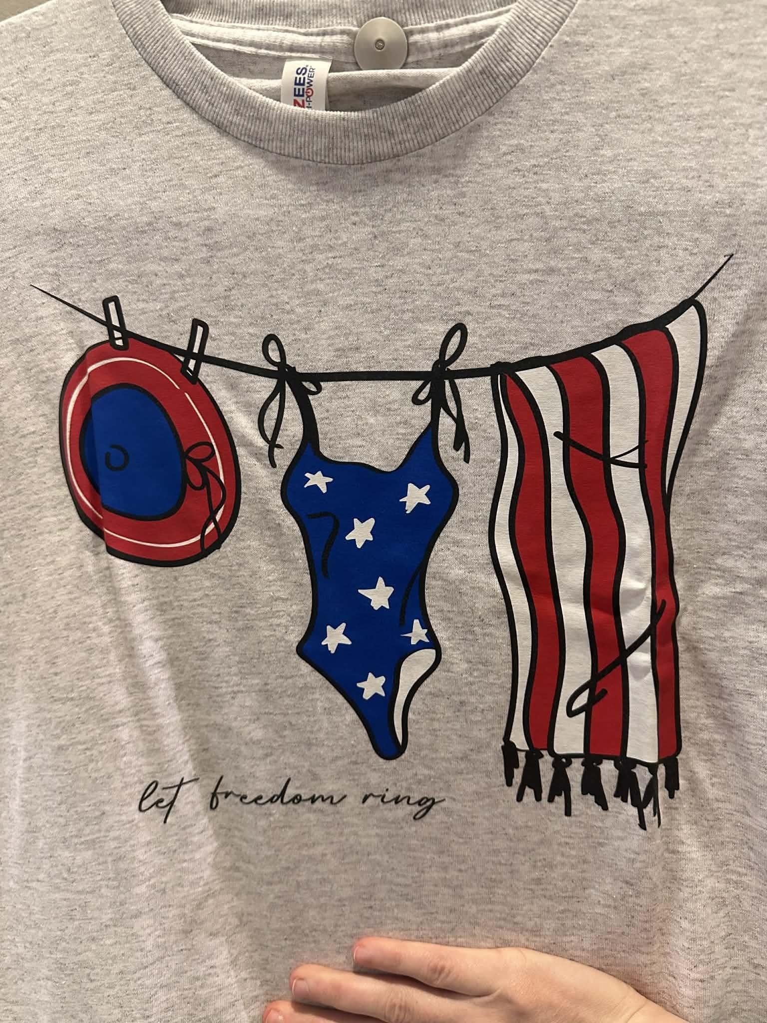 Patriotic Clothesline Tee