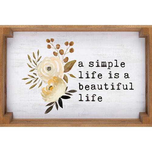 A Simple Life Wood Crate SIgn
