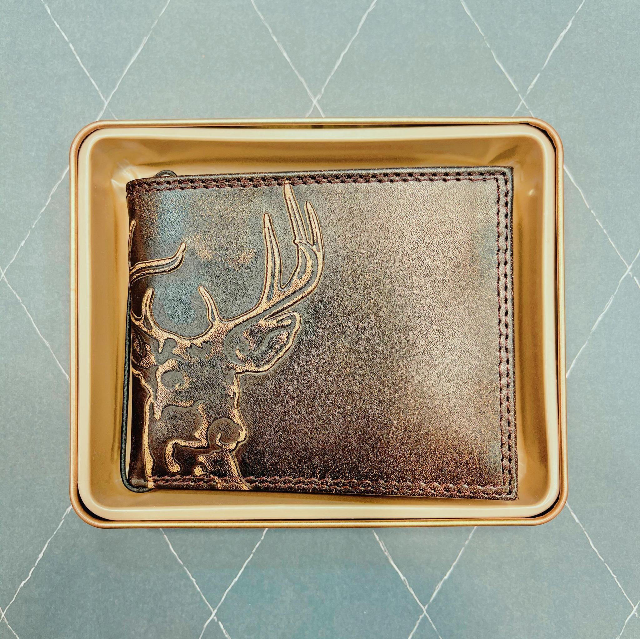 Burnished Leather Passcase Wallet