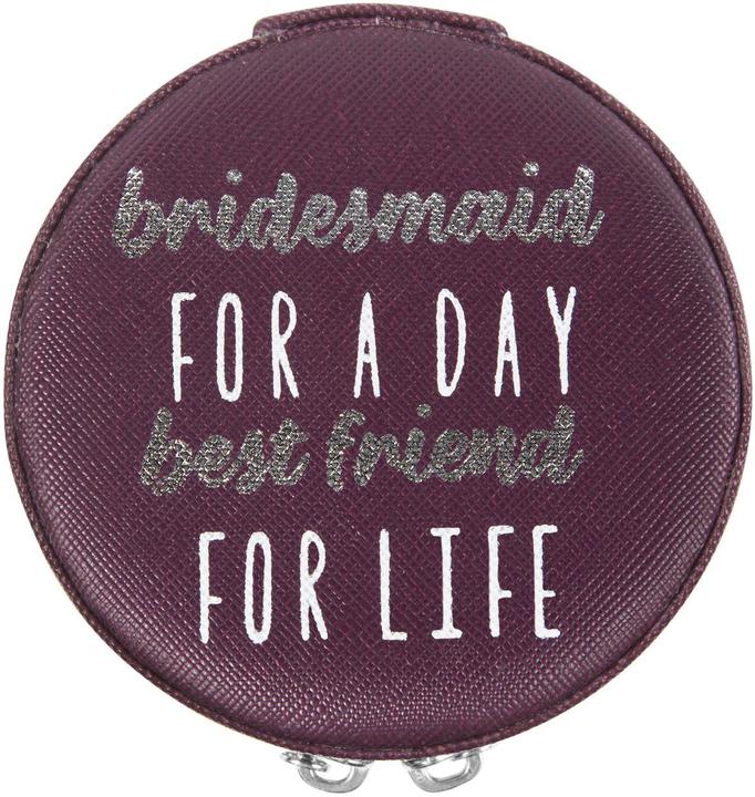 Bridesmaid Zipped Jewelry Case