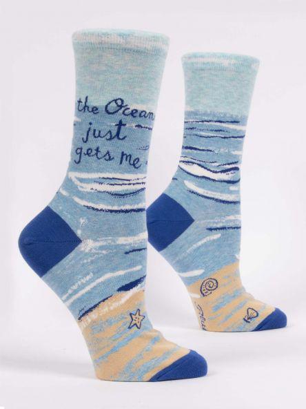 Ocean Just Gets Me Crew Socks