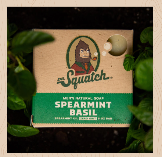 Spearmint Basil Dr. Squatch Bar Soap